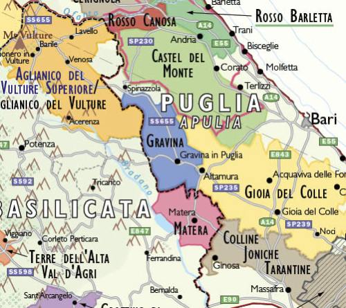 Italian wine regions maps